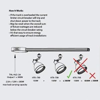 Wac Lighting Thl-Hi-1-1A-Wt Double Live End H Track Current Limiter