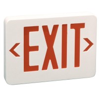 Preferred Industries E1021R Led Red Exit Sign With Battery Back-Up