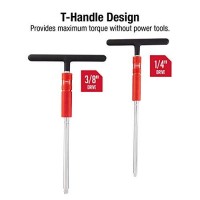 Sunex 9727 1/4-Inch And 3/8-Inch Drive Adjustable T-Handle Speed Wrench Set, 2-Piece