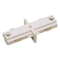 Nora Track Light Nt-310W - White - Straight Connector - Single Circuit - Compatible With Halo Track