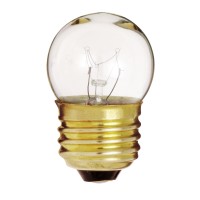 Satco S3606 120V Medium Base 7.5-Watt S11 Incandescent Lamp, Clear