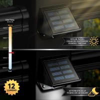 Classy Caps Sl178 Solar Integrated Led Deck Wall Light Black Aluminum