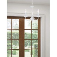 Livex Lighting 4153-03 Chandelier With No Shades, White