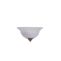 Designers Fountain 6021-Ast 1-Light Wall Sconce With Frosted Glass, Bronze , White