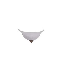 Designers Fountain 6021-Ast 1-Light Wall Sconce With Frosted Glass, Bronze , White