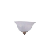 Designers Fountain 6021-Ast 1-Light Wall Sconce With Frosted Glass, Bronze , White