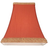 Rust Small Square Sided Lamp Shade 5