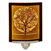 Midnight Moon - Curved Porcelain Lithophane Night Light