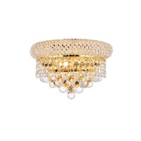 Product DescriptionElegant Lighting 1802W12G Primo 2Light Crystal Wall Sconce Finished in Gold with Clear CrystalsElegant Lighting 1802W12G FeaturesBase Finish Gold with Clear CrystalChoose from Royal Cut Elegant Cut Swarovski Spectra or Swarovski Element