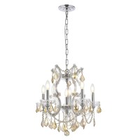 Bring the beauty and passion of the Palace of Versailles into your home with this ageless classic The Maria Theresa has been the gold standard for elegance and grace in the chandelier world The Maria Theresa has delicate glass arms draped with plentiful a