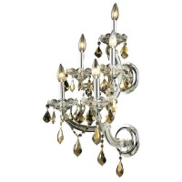 Product DescriptionElegant Lighting 2800W2GGT Maria Theresa 2Light Crystal Wall Sconce Finished in Gold with Smoky Golden Teak CrystalsElegant Lighting 2800W2GGT FeaturesBase Finish Gold with Smoky Golden Teak CrystalChoose from Royal Cut or Swarovski Ele