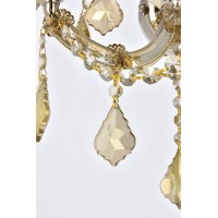 Product DescriptionElegant Lighting 2800W2CGT Maria Theresa 2Light Crystal Wall Sconce Finished in Chrome with Smoky Golden Teak Crystals Elegant Lighting 2800W2CGT Features Base Finish Chrome with Smoky Golden Teak Crystal Choose from Royal Cut or Swarov