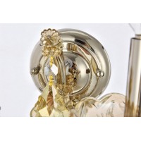 Product DescriptionElegant Lighting 2800W2CGT Maria Theresa 2Light Crystal Wall Sconce Finished in Chrome with Smoky Golden Teak Crystals Elegant Lighting 2800W2CGT Features Base Finish Chrome with Smoky Golden Teak Crystal Choose from Royal Cut or Swarov