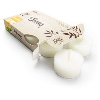 Pure Honeysuckle Premium Tealight Candles Highly Scented With Essential Natural Oils 6 White Tea Lights Beautiful Candle