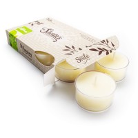 Fresh Peppermint Premium Tealight Candles - Highly Scented With Essential & Natural Oils - 6 White Tea Lights - Beautiful Candlelight - Made In The Usa - Christmas & Holiday Collection