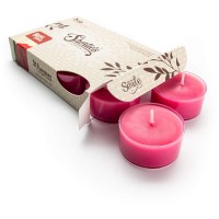 Rose Petals Premium Tealight Candles Highly Scented With Essential Oils 6 Pink Tea Lights Beautiful Candlelight Made In