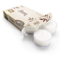 Cuddly Cotton Premium Tealight Candles Highly Scented With Essential Natural Oils 6 White Tea Lights Beautiful Candlelig