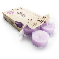 Pure English Lavender Premium Tealight Candles Highly Scented With Essential Natural Oils 6 Purple Tea Lights Beautiful