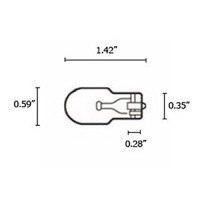 Etoplighting T5Bulb6V5W-10P 6V 5.4W T5 Wedge Base Bulb (Set Of 10)