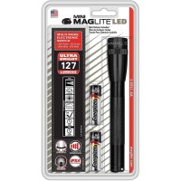 Mag Instrument Maglite Flashlight Aluminum 2 Aa Black Case