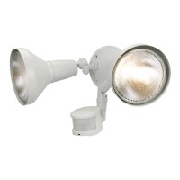 All Pro Ms185Rw White Motion Activated Flood Lights 120 Watt