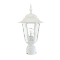 Acclaim 6117Tw Camelot Collection 1-Light Post Mount Outdoor Light Fixture, Textured White