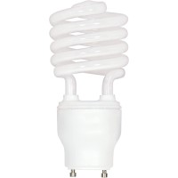 Satco S8206 23 Watt (100 Watt) 1600 Lumens Mini Spiral Cfl Soft White 2700K Gu24 Base Light Bulb