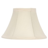 Upgradelights 6 Inch Clip On Chandelier Lamp Shade Replacement In Eggshell Silk 3X6X425