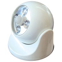 Maxsa 40241 Motion Activated Use Anywhere Weatherproof Wireless Led Light, White,Off/White