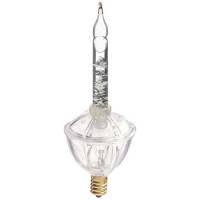 Vickerman 3-In-1 Pack C7 Clear Glitter Bubble Replacement Bulb, 5-Watt