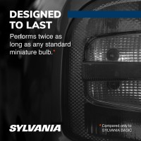 Sylvania - 7506 Silverstar Mini Bulb - Brighter And Whiter Light, Ideal For Daytime Running Lights (Drl) And Back-Up/Reverse Lights (Contains 2 Bulbs)