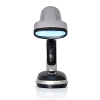 Mitakijapan Eldsklt Led Desk Lamp 12Bulb Batteryoperated Table Light For Home Office Silverblack