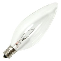 Bulbrite Kr40Ctc/32 40W Krystal Touch Torpedo Chandelier Bulb (B10), Candelabra Base, 10 Pack