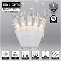 Kringle Traditions 85 Ft 150 Clear Icicle Lights - White Wire, Indooroutdoor Christmas Lights, Outdoor Holiday Icicle Lights