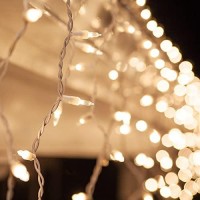 Kringle Traditions 85 Ft 150 Clear Icicle Lights - White Wire, Indooroutdoor Christmas Lights, Outdoor Holiday Icicle Lights