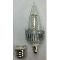 Lights Of America 2325Lede12-Lf4-24 2-Watt Power Led B10 Flametip Bulb, Bright White