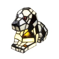 Dale Tiffany Ta100858 Spot Dog Accent Lamp, Art Glass Shade