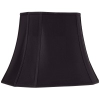 Black Oblong Cut Corner Medium Lamp Shade 10