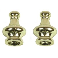 Jandorf Specialty Hardware Brass Pyramid Finial, 2 Each Set