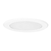 Eaton Lighting 5051Ps 5-Inch Trim Showerlight Trim, White Trim With Flat Frost Lens