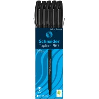 Schneider Topliner 967 Fineliner 0.4Mm, Box Of 10, Black (9671)