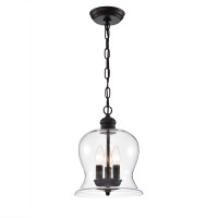 Whse Of Tiffany Rl8114 Madigan 3-Light Glass Antique Pendant Lamp, 10