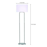 Kenroy Home 32109Bs Duet Floor Lamps, Small, Brushed Steel