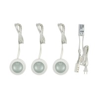 Alico Industries Mz413-5-30-K Zee-Puk Collection 3-Light Complete Kit, White Finish With Frosted Lens