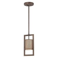 Metropolitan N6721-258 Ajourer Pendant, 1-Light 60 Watts, French Bronze