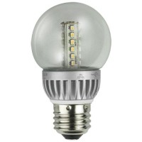 Lights Of America 2326Led-Lf4-24 2-Watt Power Led G16 Globe Bulb, Bright White