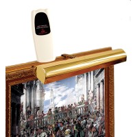 Concept 101L Cordless Remote Control Led Picture Light- 11 1/2 Inch Polished Brass