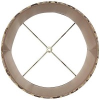 Copper Circles Medium Drum Lamp Shade 13 Top X 14 Bottom X 11 High (Spider) Replacement With Harp And Finial - Springcrest