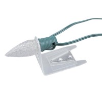 Novelty Lights 39007 Parapet Christmas Light Clip, C7/C9 Base, Permanent Mounting Used With Shingle Tab, 25 Pack