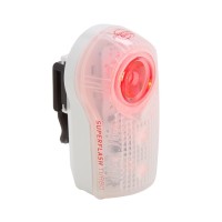 The Planet Bike Superflash Turbo rear tail light for bikes was built to keep you visible on the road path or sidewalk With two simple modes to operate flashing and steady The extended run times on two AAA batteries can reach 100 hours The brilliant output